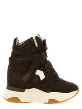 Isabel Marant Brown Calfskin Athletic Sneakers