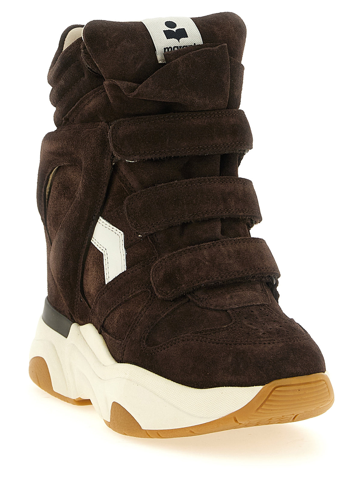 Isabel Marant Brown Calfskin Athletic Sneakers