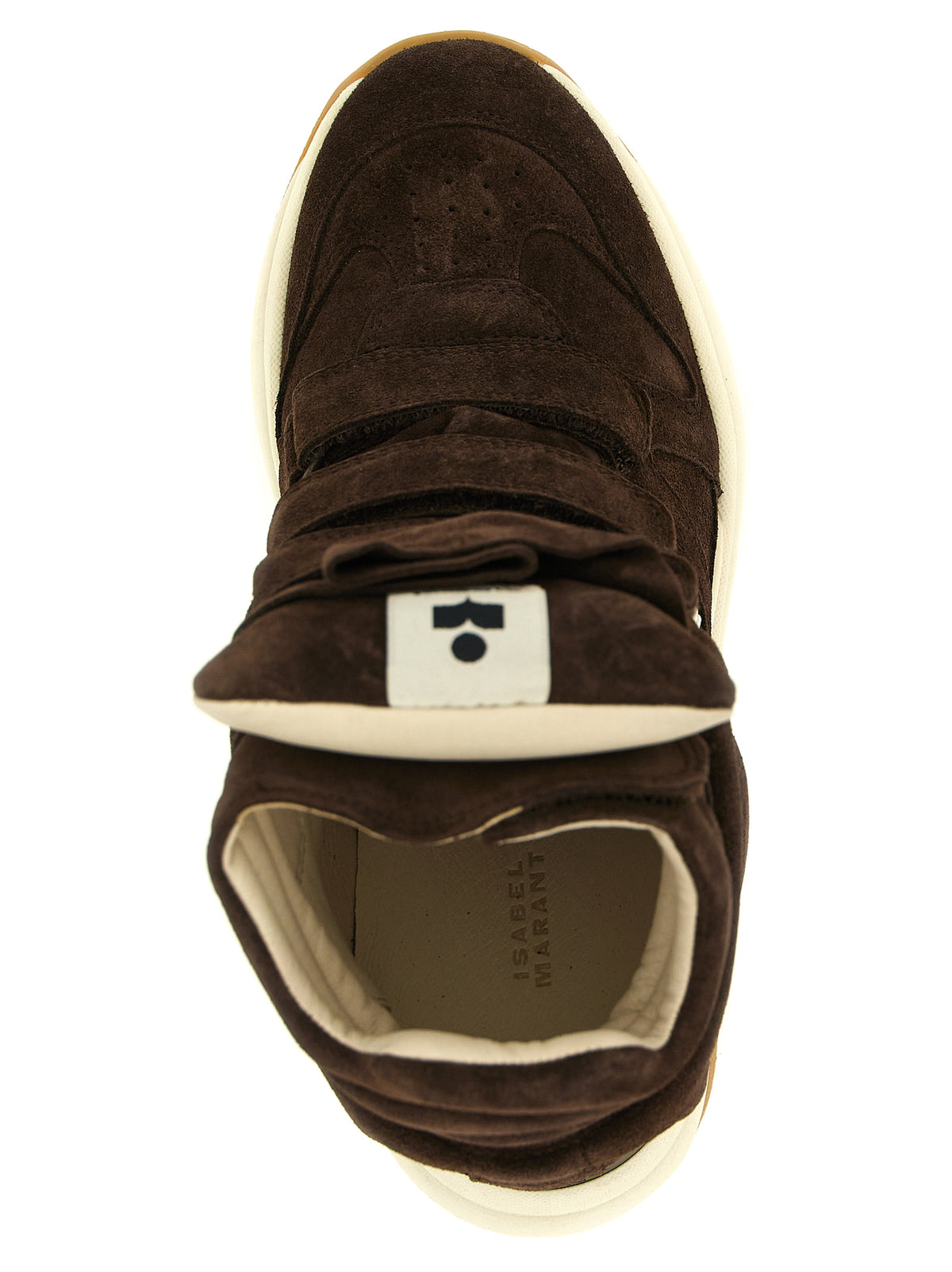 Isabel Marant Brown Calfskin Athletic Sneakers