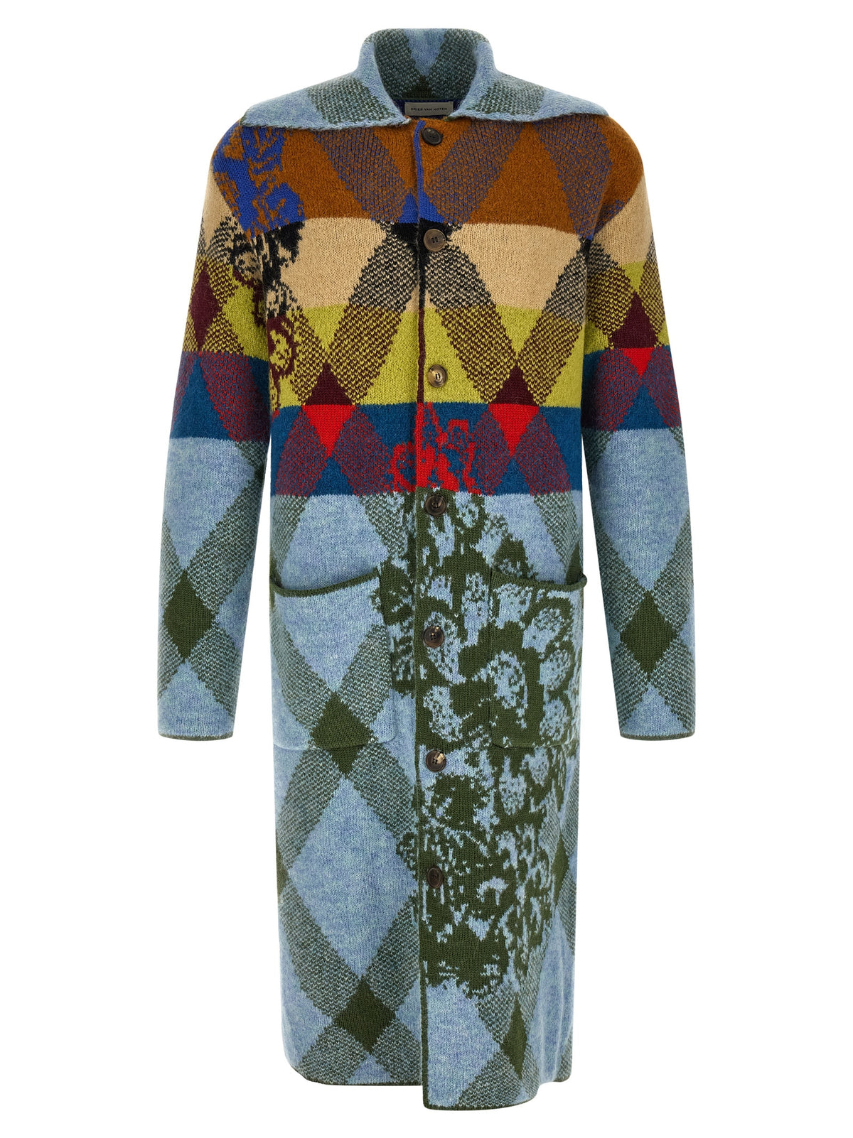 Dries Van Noten Multicolor Wool Cardigan