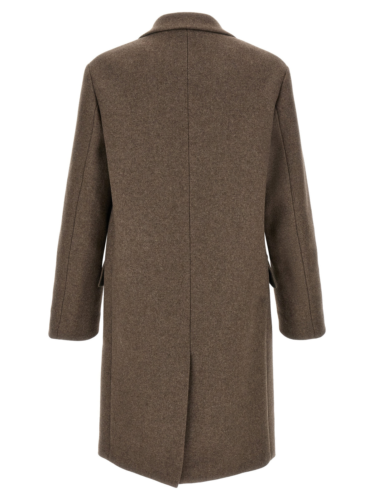 Dries Van Noten Brown Wool Coat