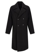 Lemaire Black Wool Coat