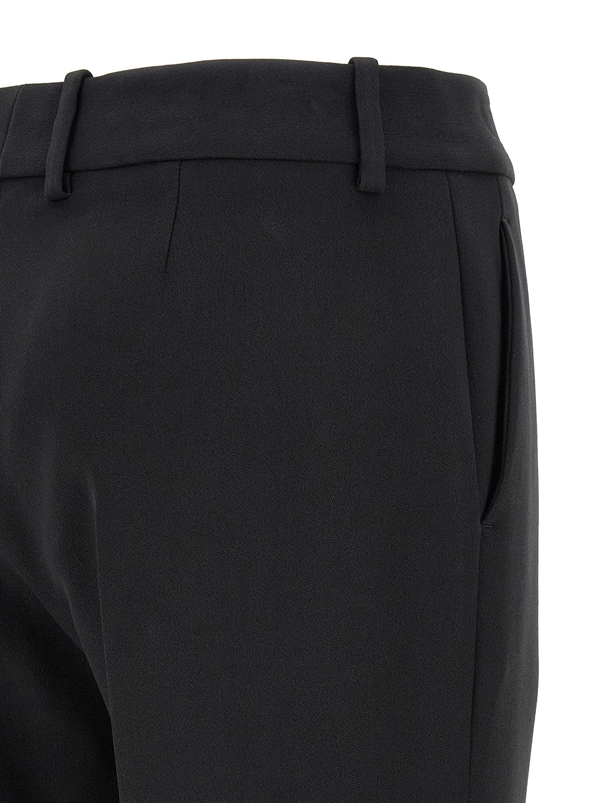 Ermanno Scervino Black Viscose Dress Pants