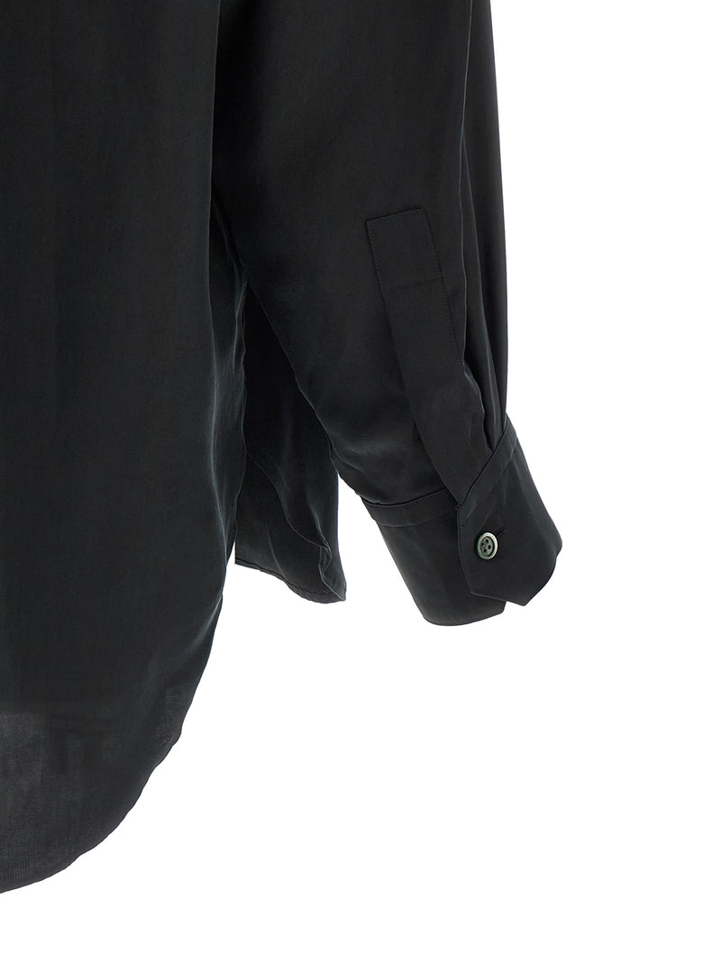 SSSTEIN Black Copper Blouse - Luxe Oversized Shirt