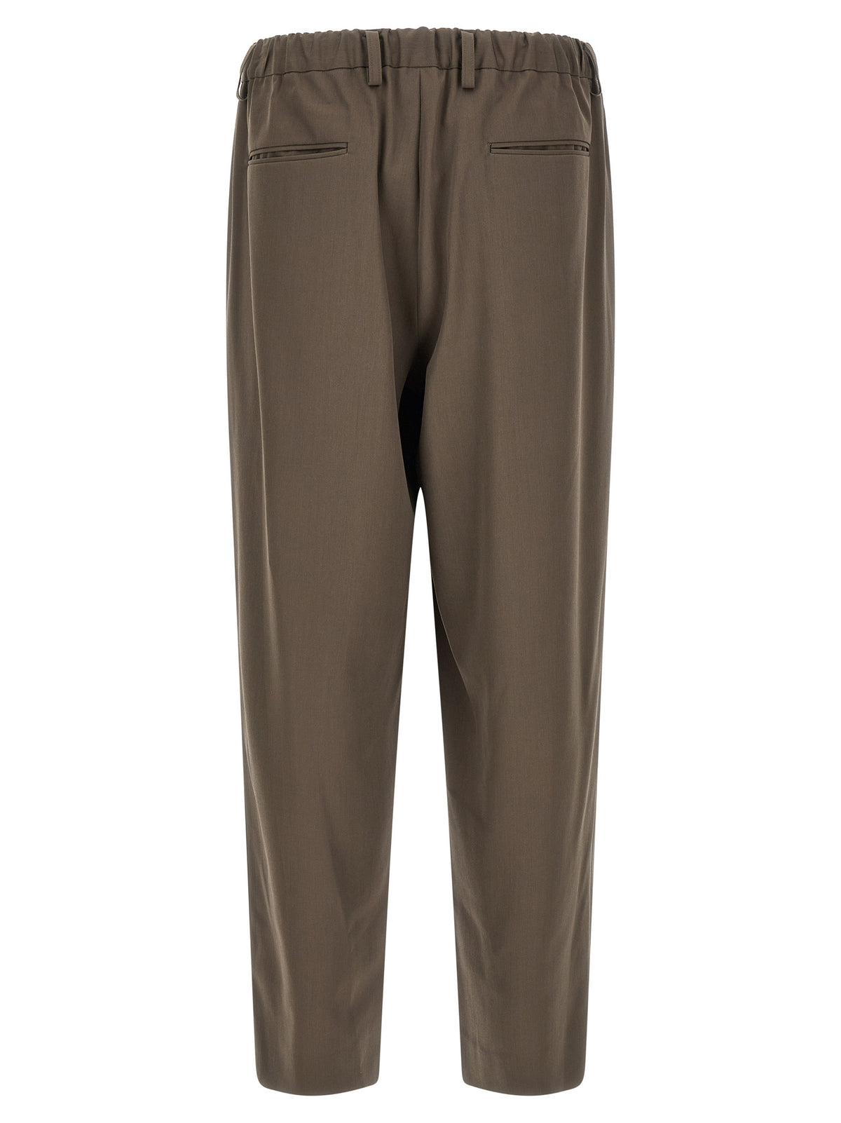 SSSTEIN Brown Wool Casual Pants