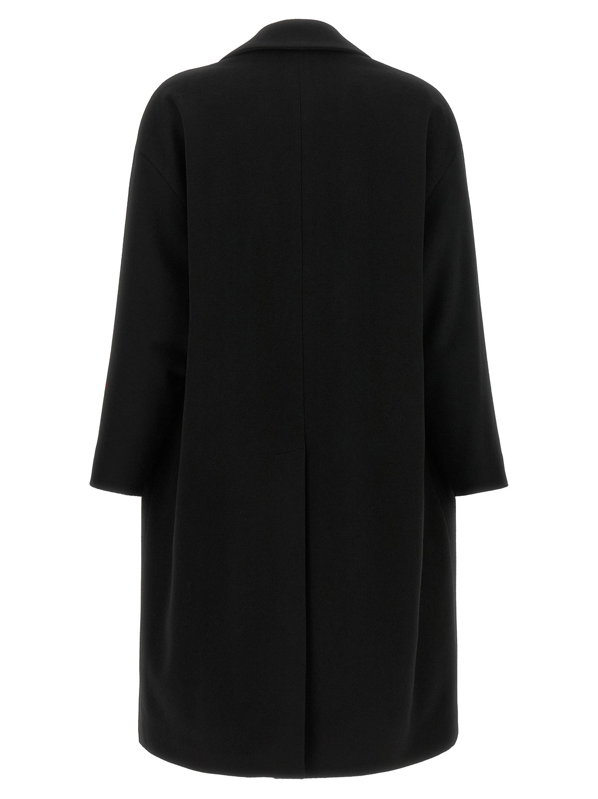 Alberto Biani Black Wool Coat