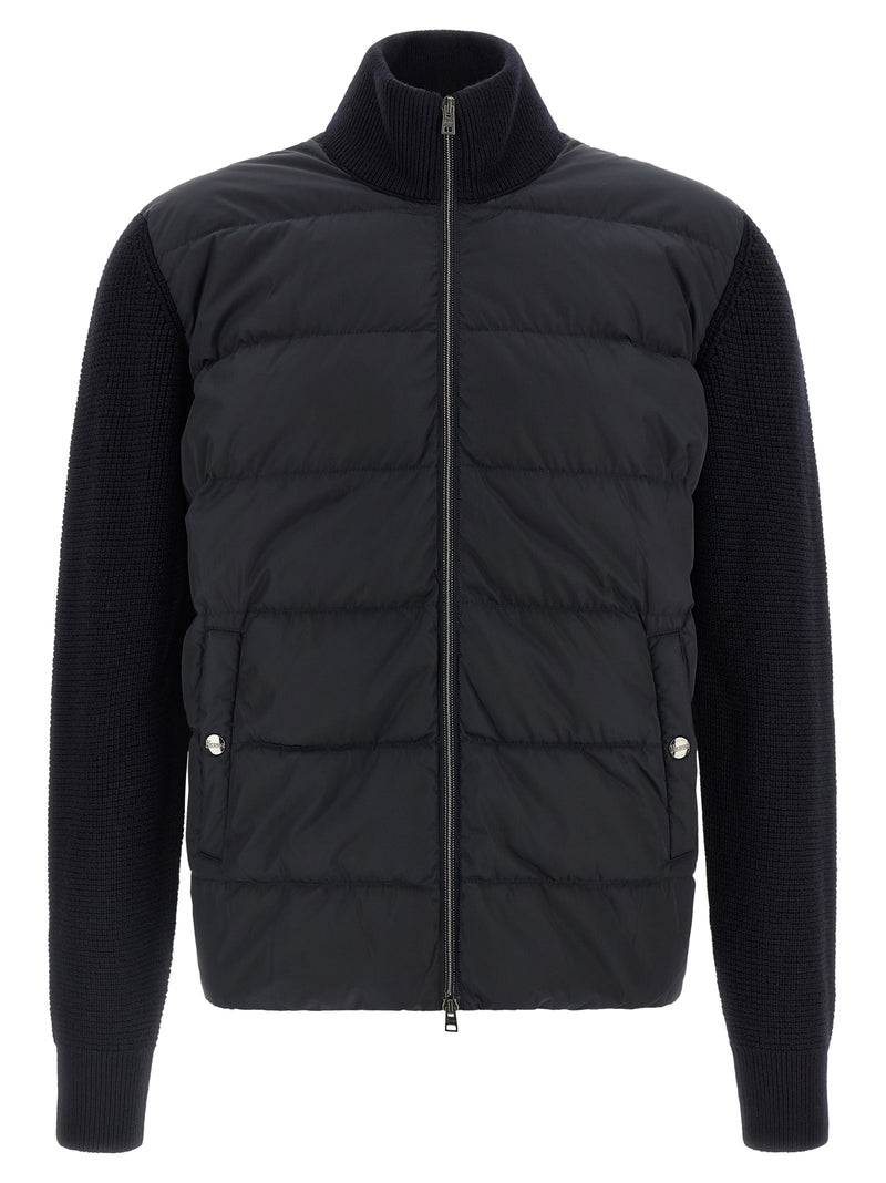 Herno Blue Wool Jacket - Modern Elegance for Men
