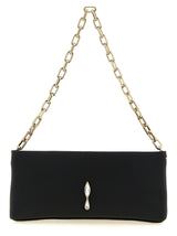Christian Louboutin Black Elastane Clutch Bag