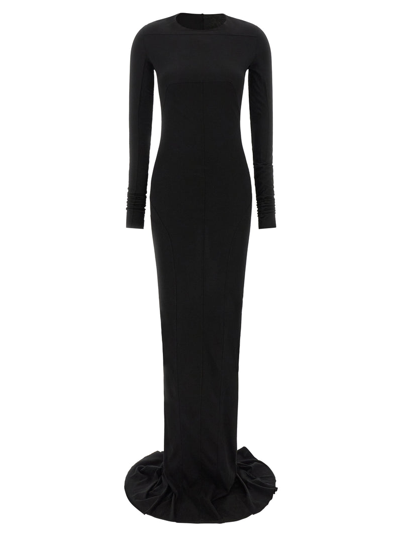 DRKSHDW Simple Edfu Gown - Black Cotton Long Dress
