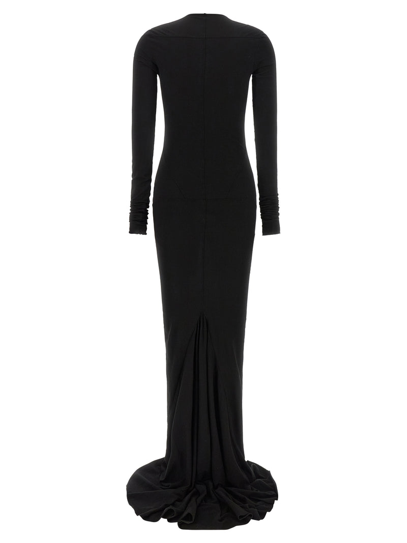 DRKSHDW Simple Edfu Gown - Black Cotton Long Dress