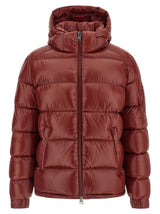 Herno Bordeaux Polyamide Full-Length Jacket