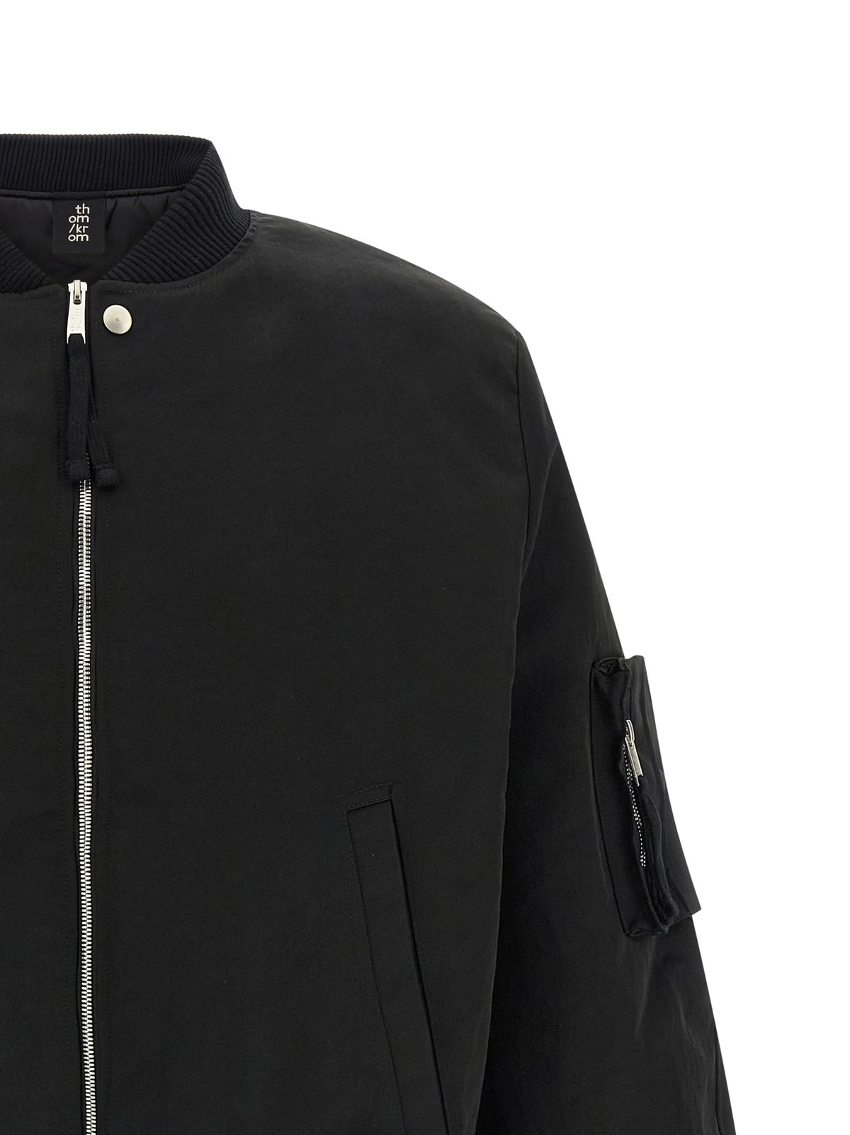 Thom Krom Black Recycled Polyamide Bomber