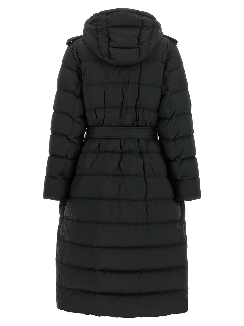 Burberry Kent Long Down Jacket - Black Polyamide Coat