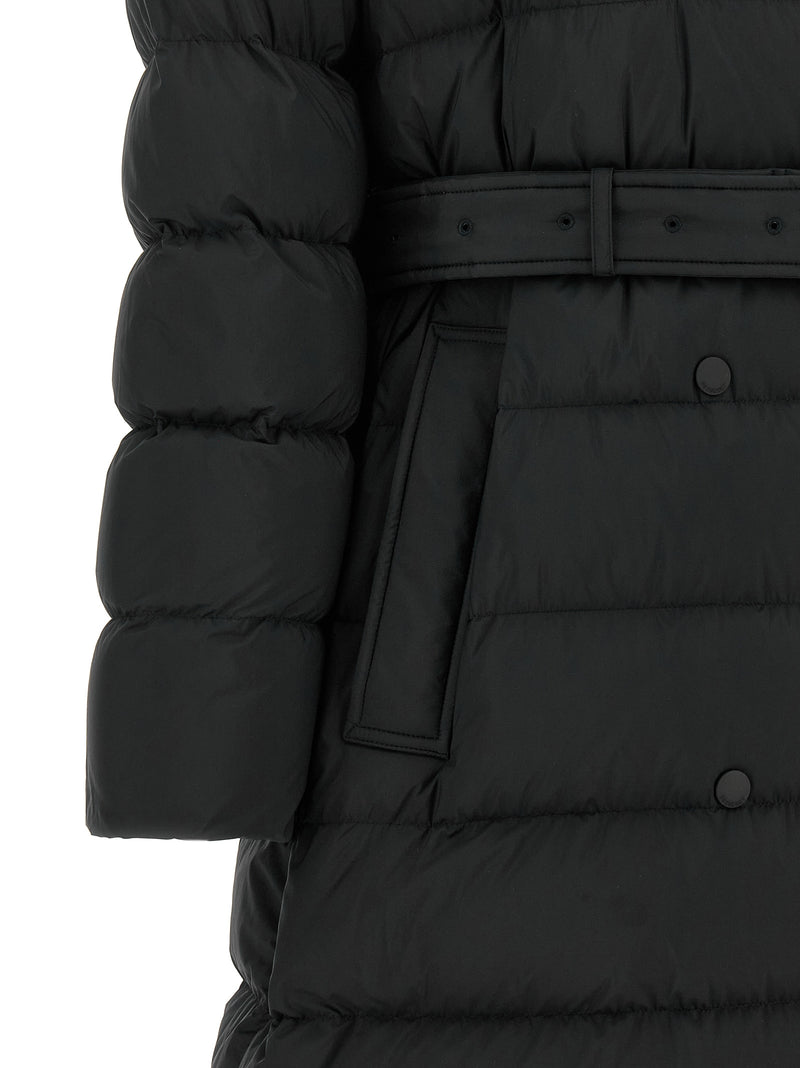 Burberry Kent Long Down Jacket - Black Polyamide Coat