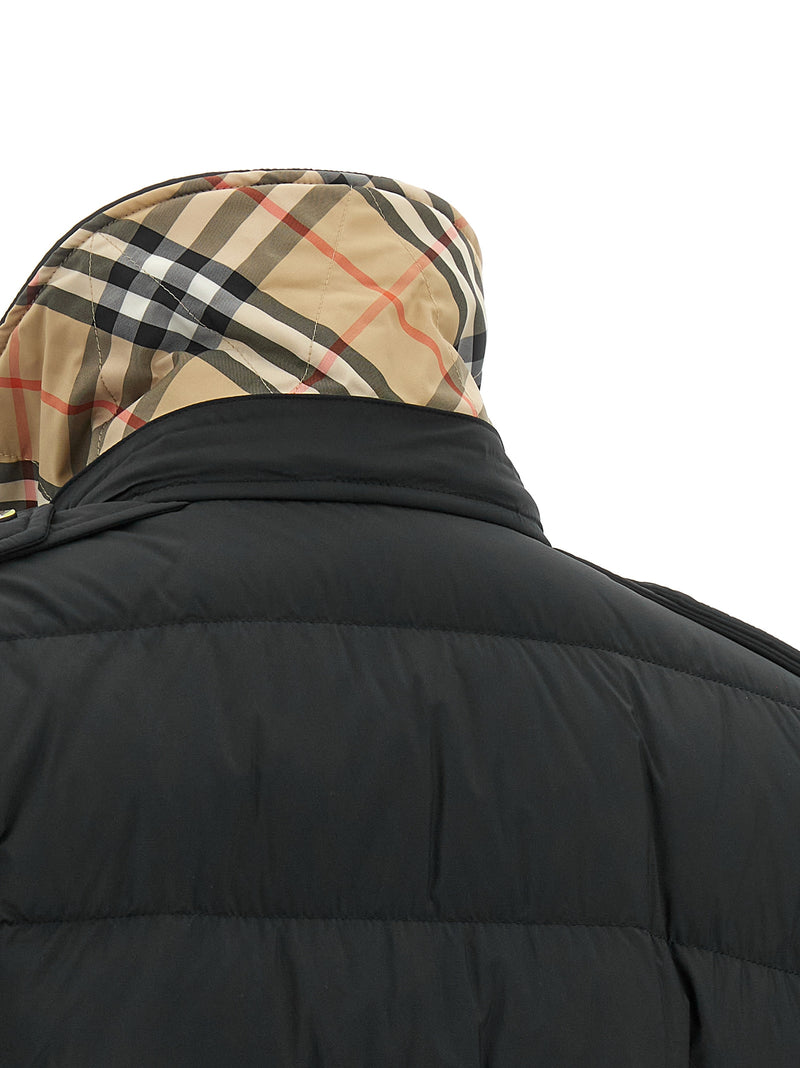 Burberry Kent Long Down Jacket - Black Polyamide Coat