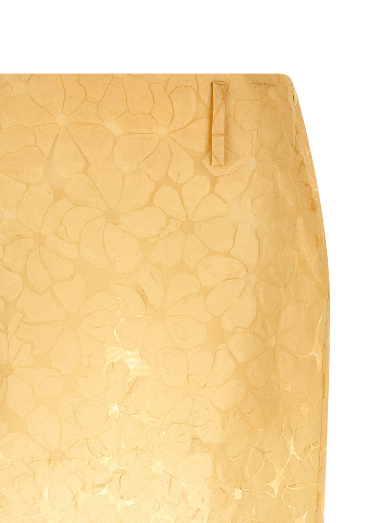 Marni Multicolor Polyester Midi Skirt - Elegant Floral Design