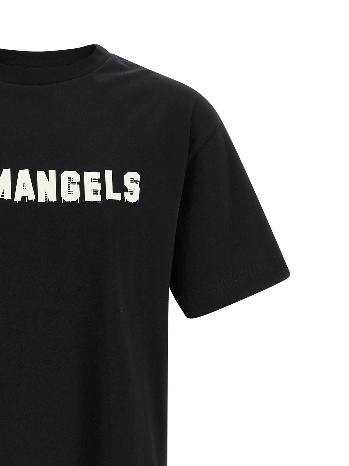 Palm Angels Black Cotton T-Shirt