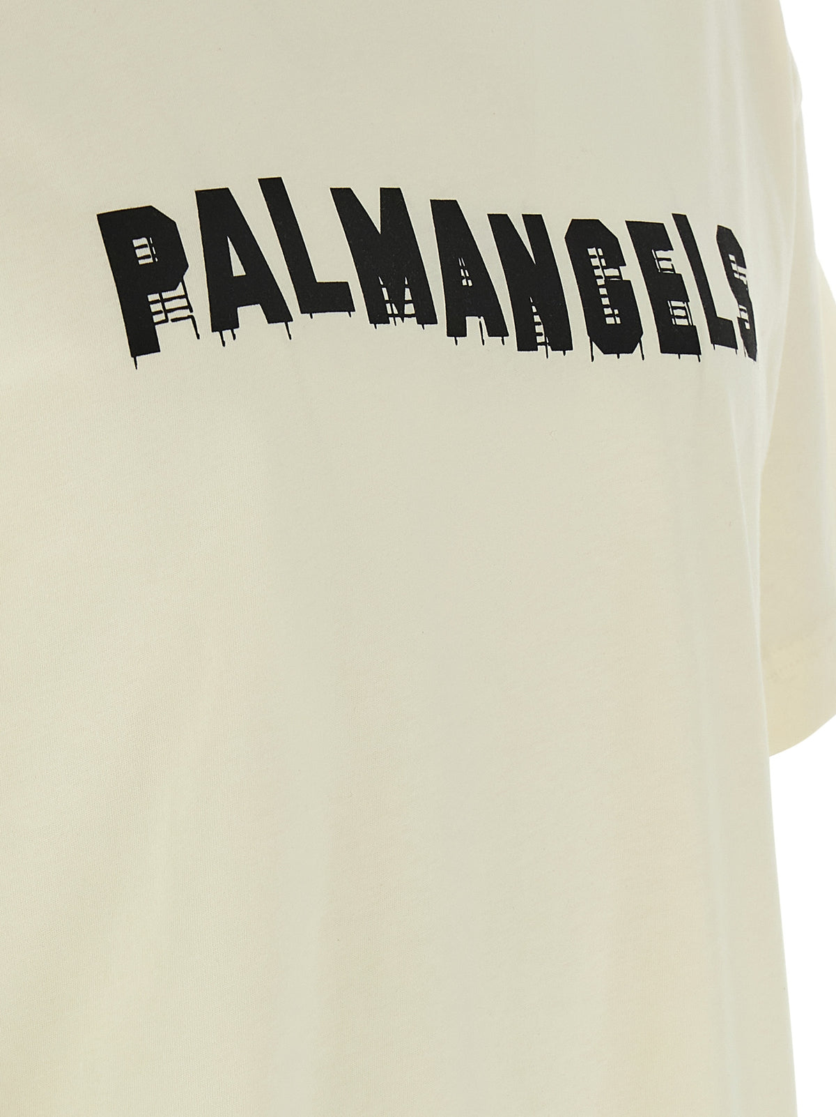 Palm Angels White Cotton T-Shirt