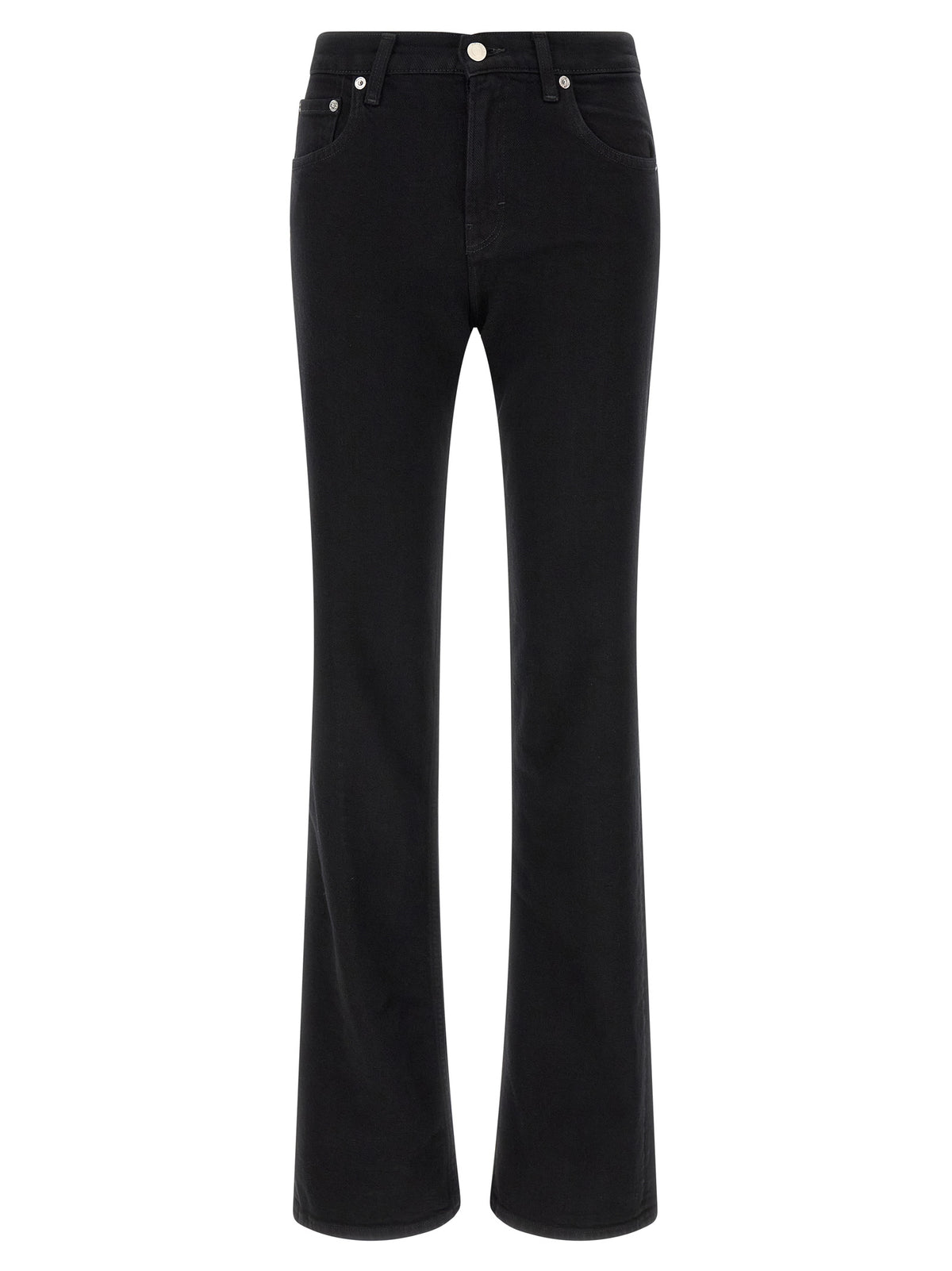 Haikure Black Cotton Flared Jeans