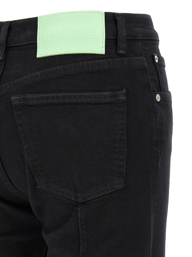 Haikure Black Cotton Flared Jeans - Contemporary Chic