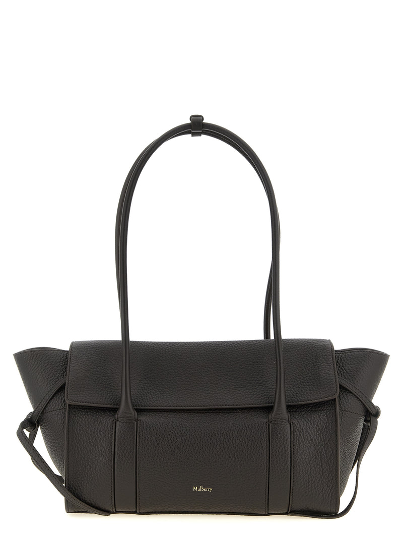 Mulberry Small Soft Bayswater Black Calfskin Shoulder Bag