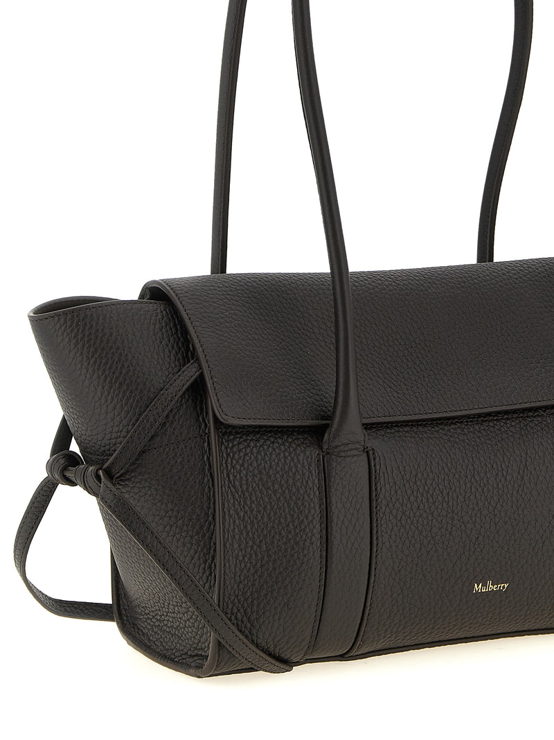 Mulberry Small Soft Bayswater Black Calfskin Shoulder Bag