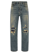 Maison Margiela Blue Cotton Straight-Leg Jeans