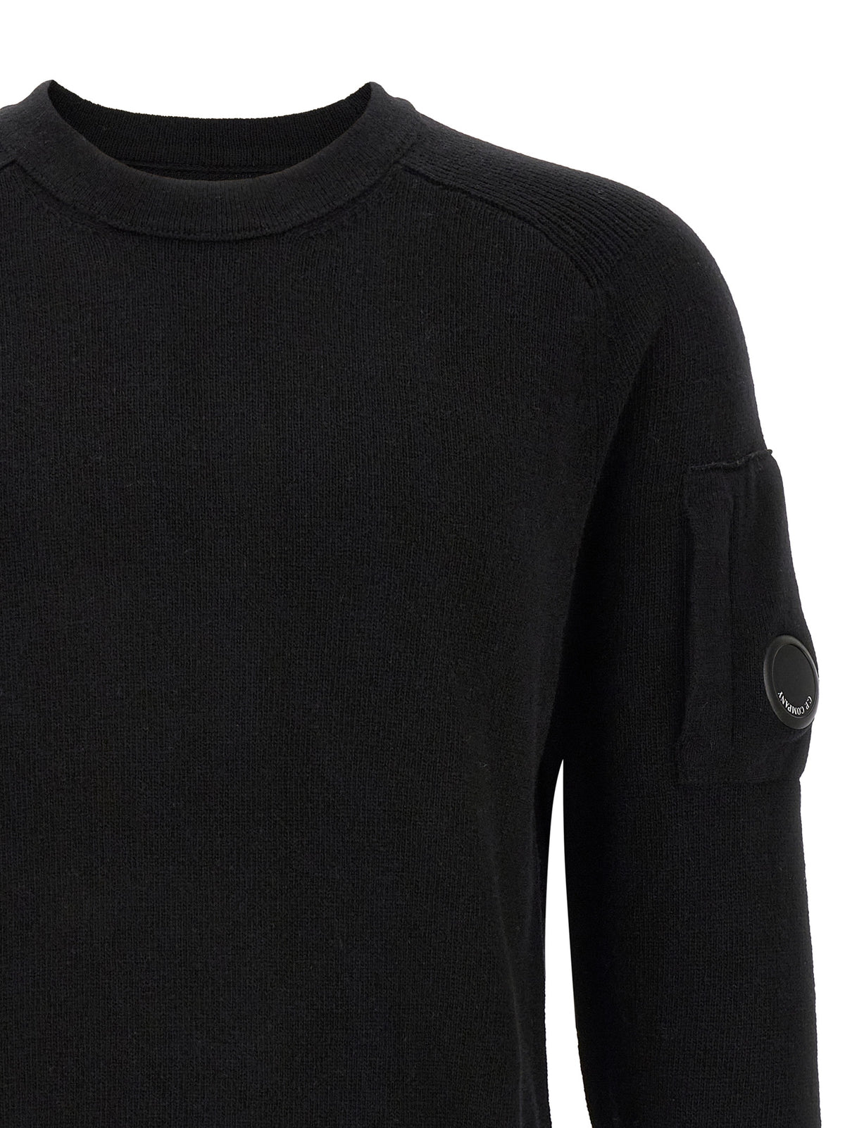 C.P. Company Black Wool Cardigan