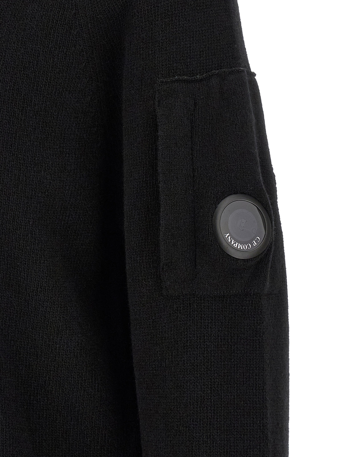 C.P. Company Black Wool Cardigan