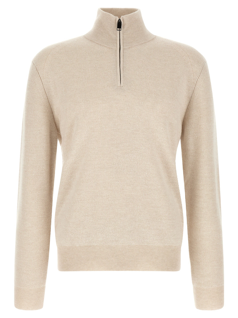 Brioni Beige Cashmere Sweatshirt - Luxurious Comfort