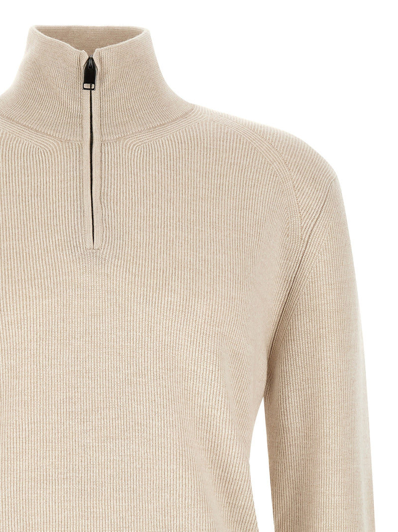 Brioni Beige Cashmere Sweatshirt - Luxurious Comfort