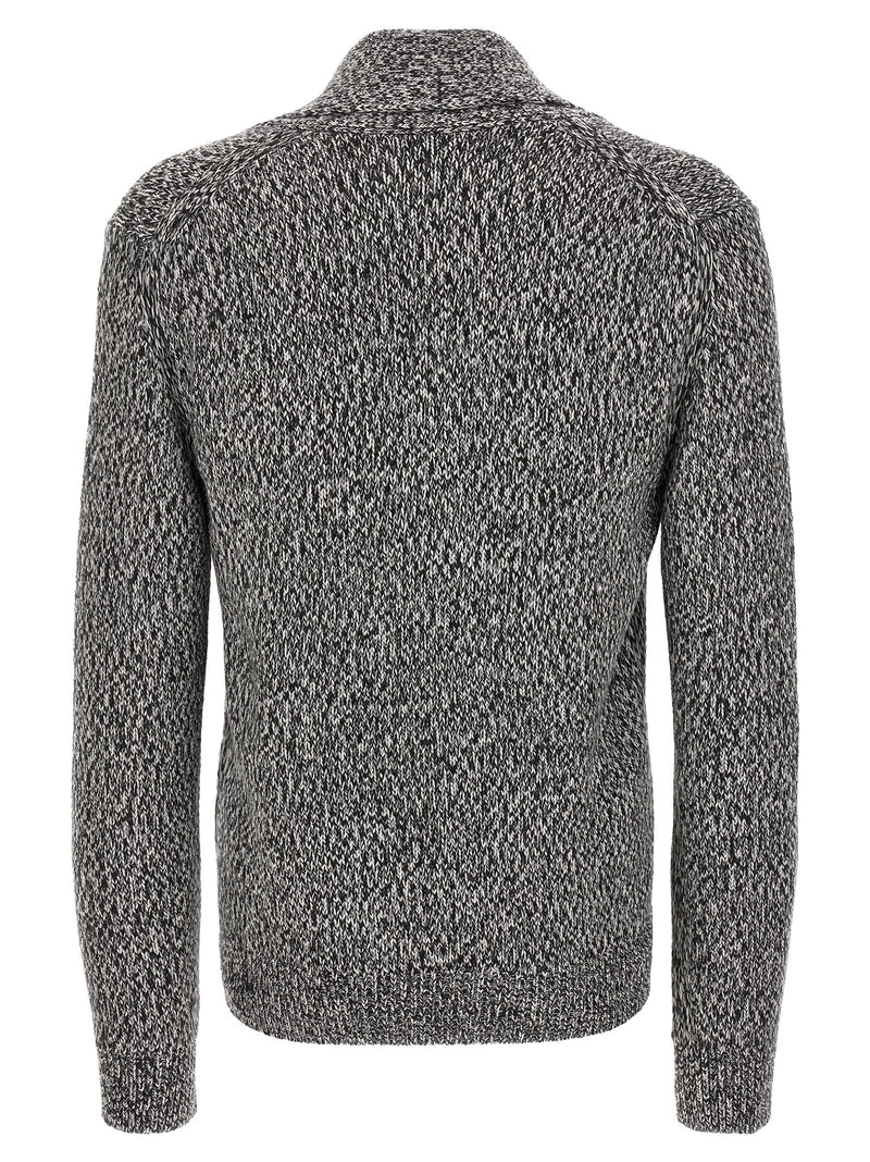 Brioni Bicolor Wool Cardigan for Men