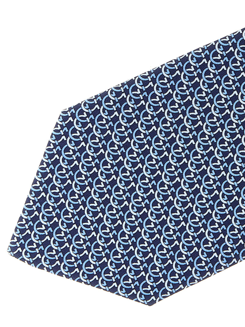 Ferragamo Blue Silk Scarf - Timeless Elegance for Men