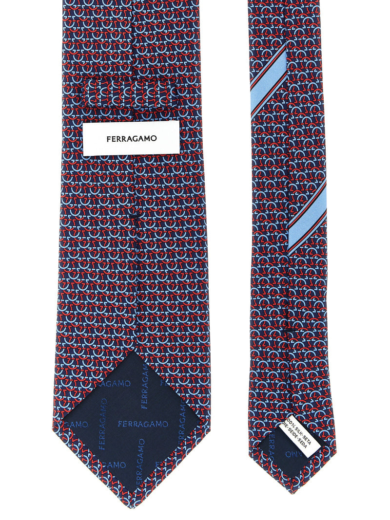 Ferragamo Multicolor Silk Scarf - Elegant Accessory for Men