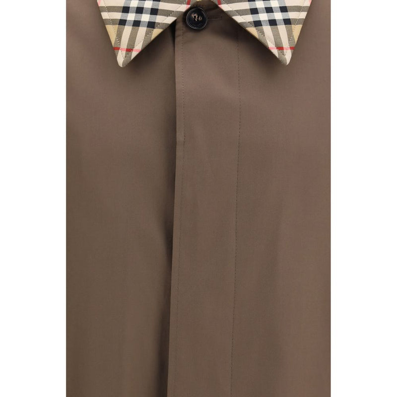 Burberry Tottenham Brown Cotton Gabardine Coat