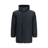 Stone Island Black Polyester Full-Length Jacket