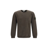 Stone Island Brown Cotton Sweatshirt