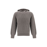 Piacenza Cashmere Gray Wool Oves Aries Sweatshirt