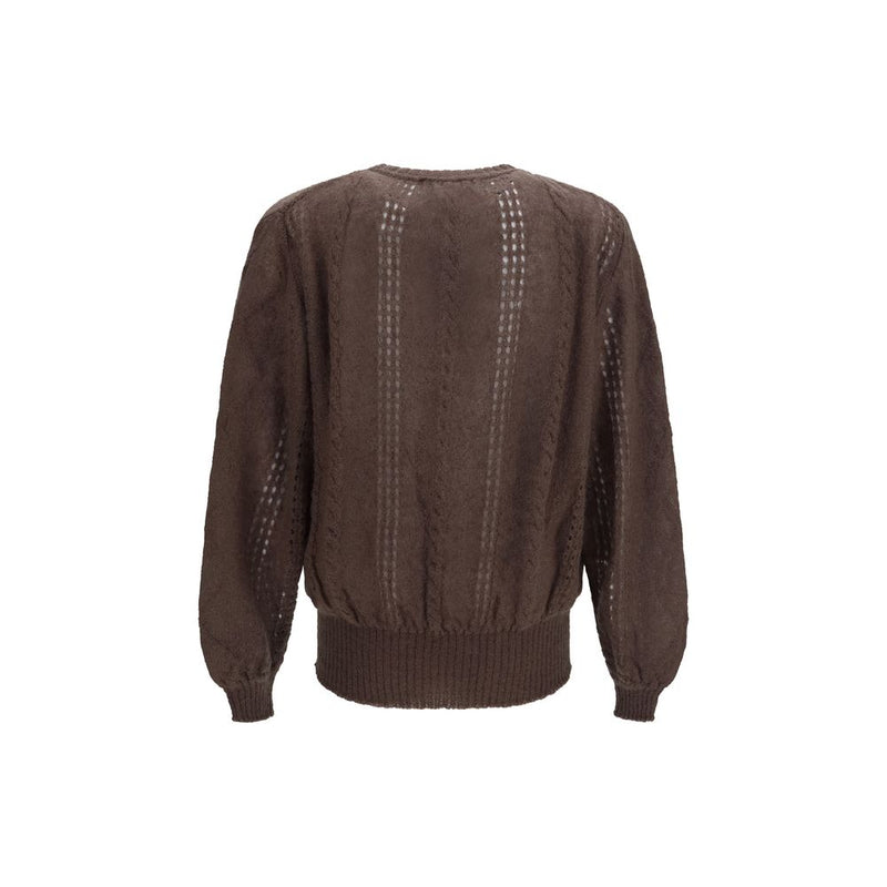 Magliano Brown Mohair Cardigan - Cormagliano Collection
