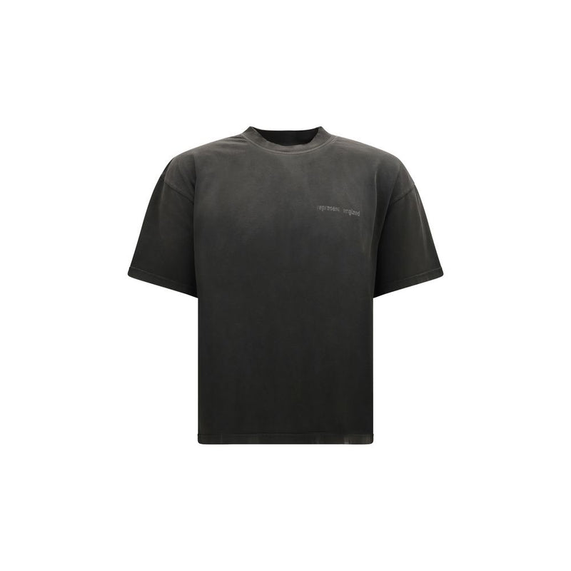 Represent Gray Cotton T-Shirt with Oversized Fit