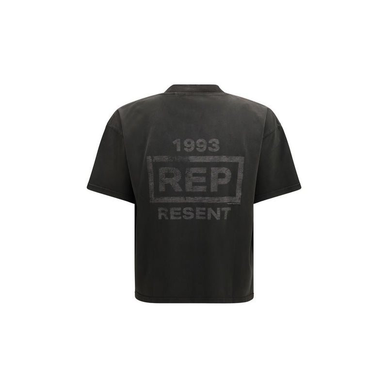 Represent Gray Cotton T-Shirt with Oversized Fit
