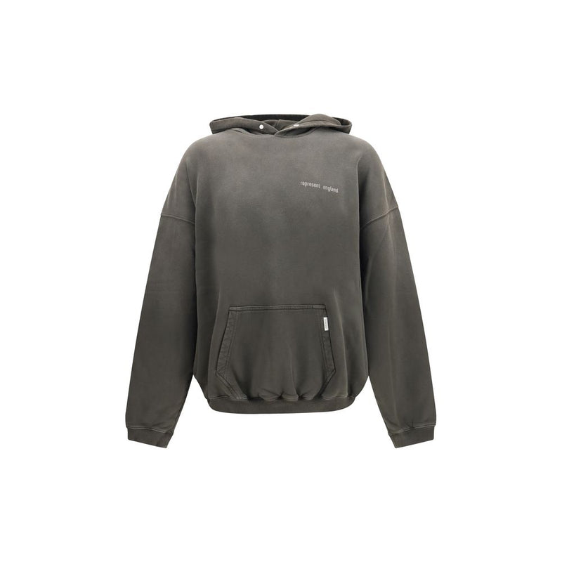 Represent Gray Cotton Sweatshirt - Monochrome Design