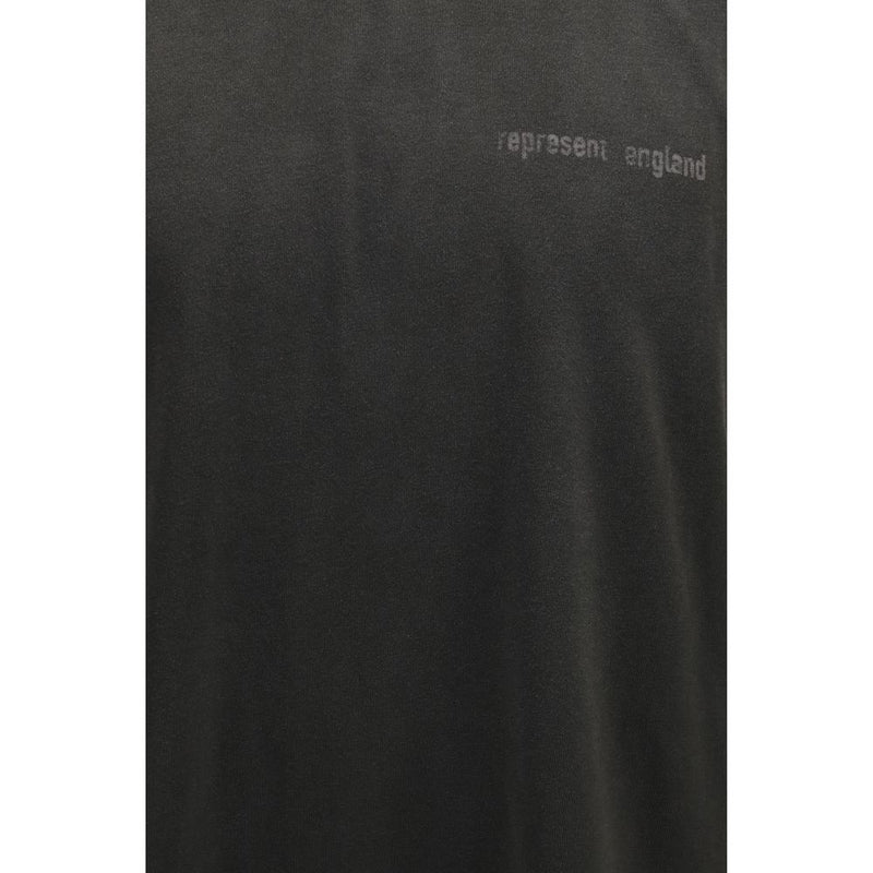 Represent Gray Cotton T-Shirt with Oversized Fit