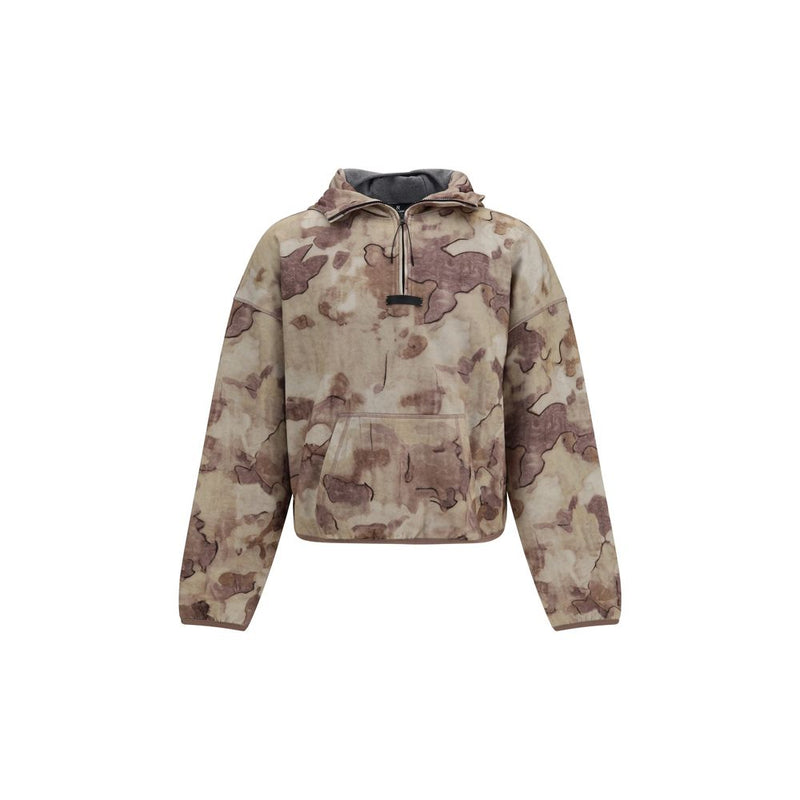 Represent Beige Cotton Storm Hoodie Sweatshirt