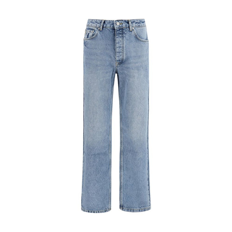 Represent Blue Cotton Heaton Straight-Leg Jeans for Men