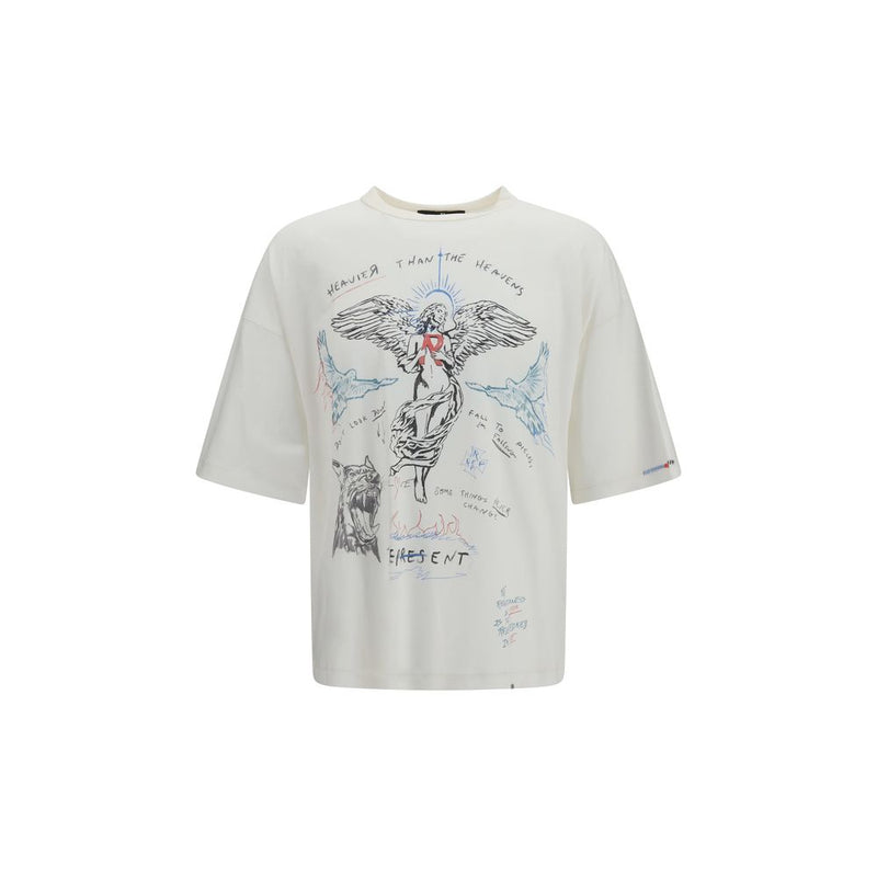 Represent Heavier Than The Heavens Beige Cotton T-Shirt