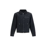 Represent Black Cotton Full-Length Jacket
