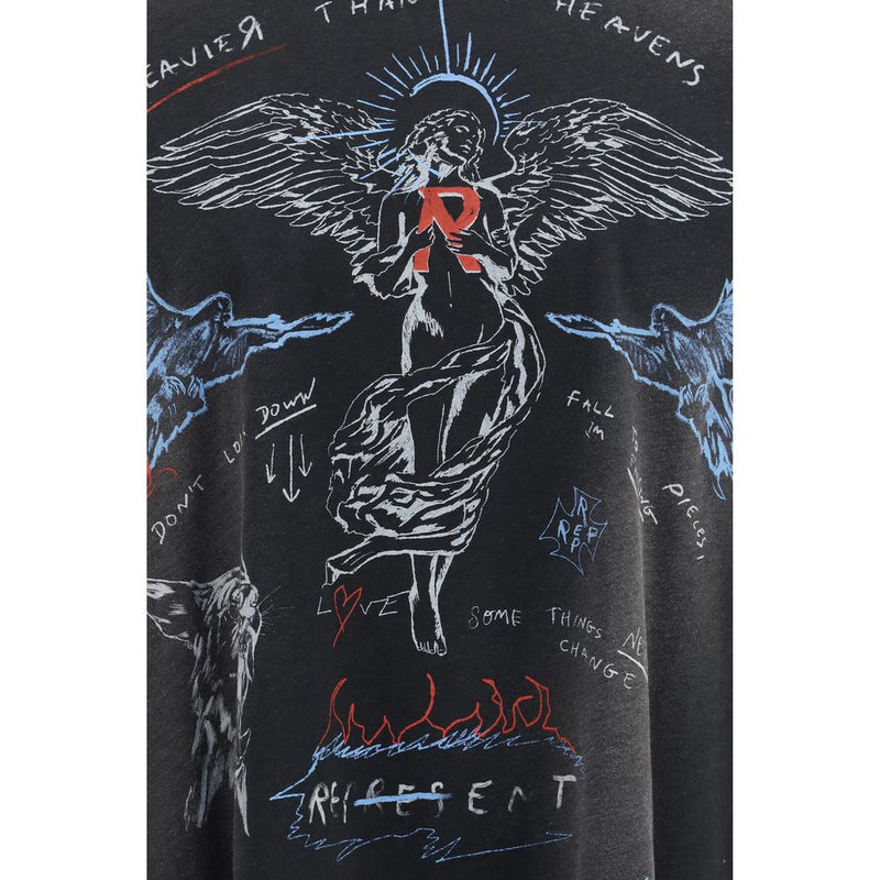 Represent Heavier Than The Heavens Black Cotton T-Shirt