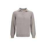 Brunello Cucinelli Gray Cashmere Sweatshirt