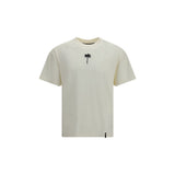Palm Angels Beige Cotton T-Shirt
